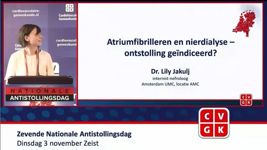 Atriumfibrilleren en nierdialyse ontstolling gendiceerd