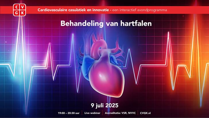 Behandeling van hartfalen live webinar 9 juli 2025