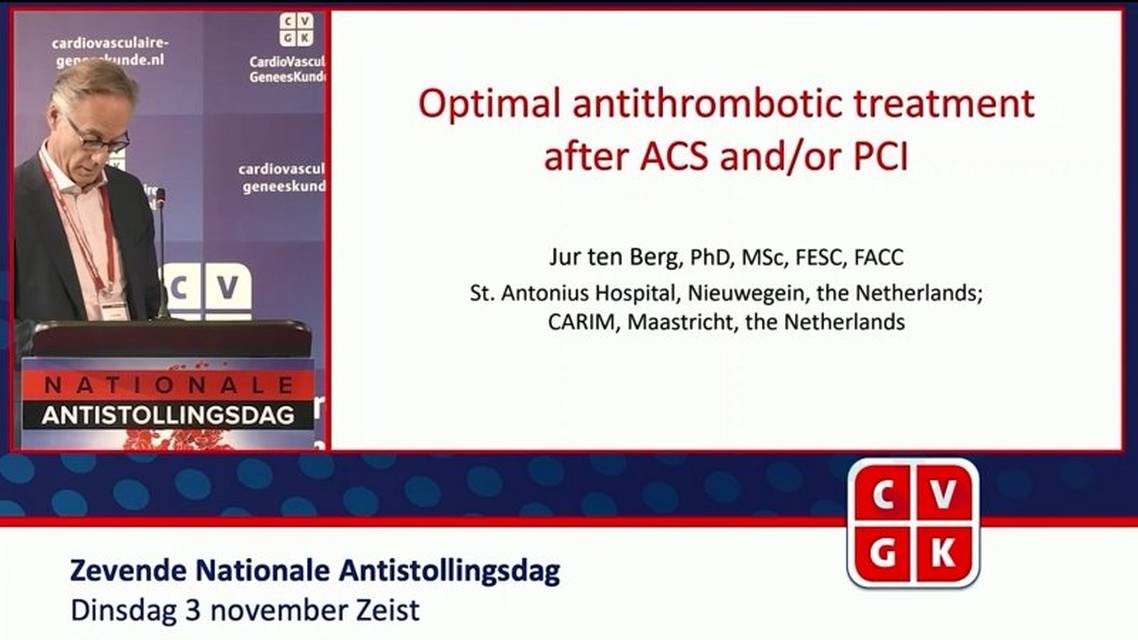 Optimale antitrombotische behandeling na ACS enof PCI