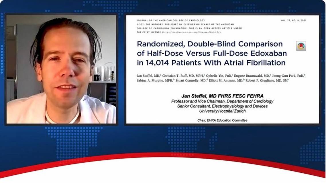 Klinische uitkomsten met lage dosis vs hoge dosis DOAC in AF
