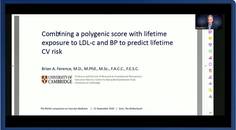 Combining a polygenic score with lifetime exposure to LDLc and BP to predict lifetime CV risk