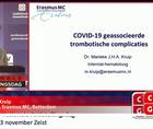 Lecture COVIDgeassocieerde trombotische complicaties