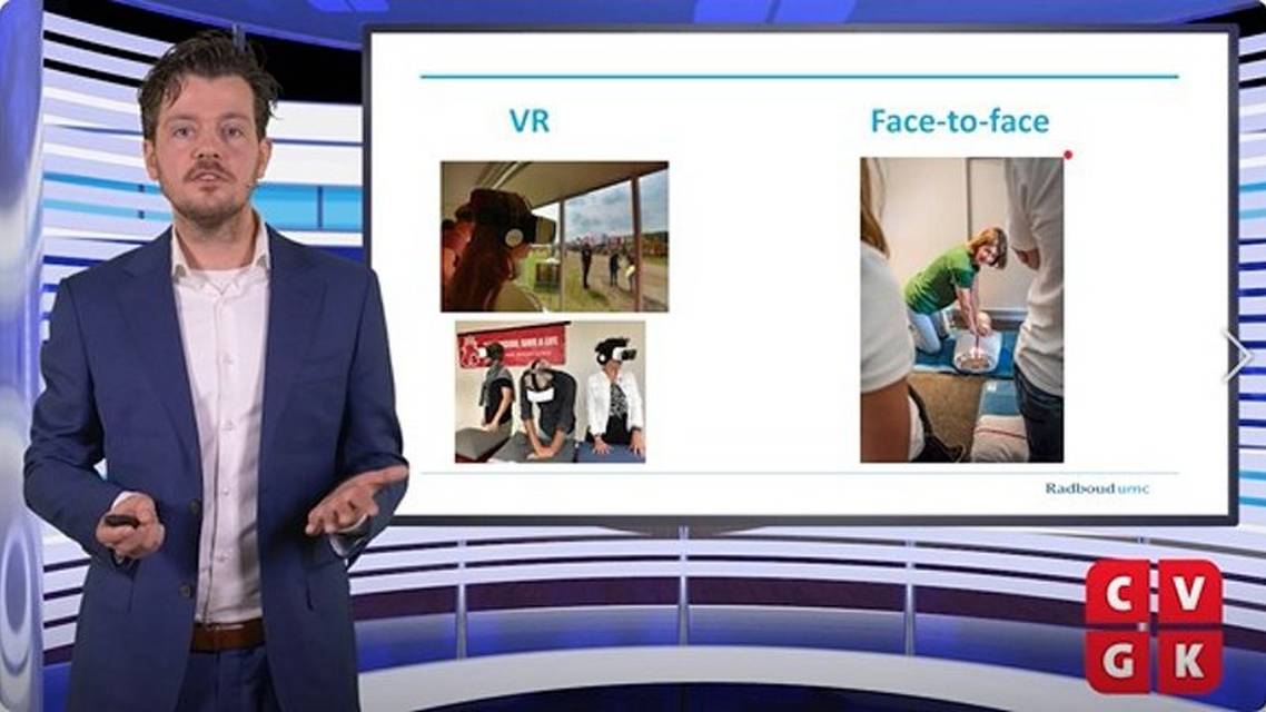 Studie naar virtual reality training om te leren reanimeren